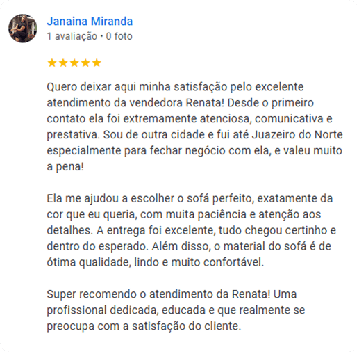 Depoimentos estofaria Ramos